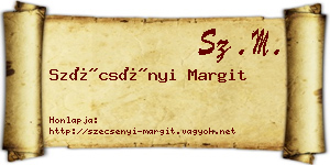 Szécsényi Margit névjegykártya
